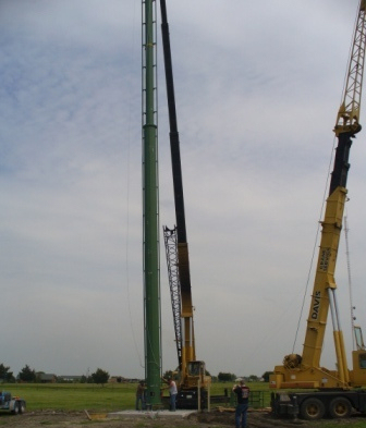 sporting clay tower installation